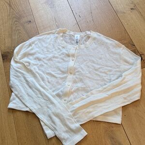 Alo Cream supernatural Cardigan Sweater brand new never worn